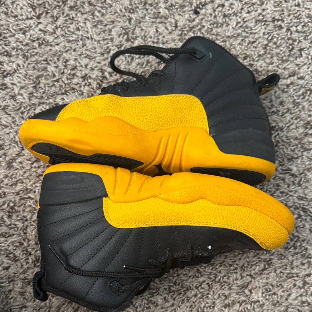 Jordan Kids Shoes Black and Yellow